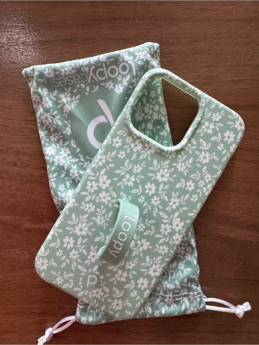 Loopy Green Floral Case